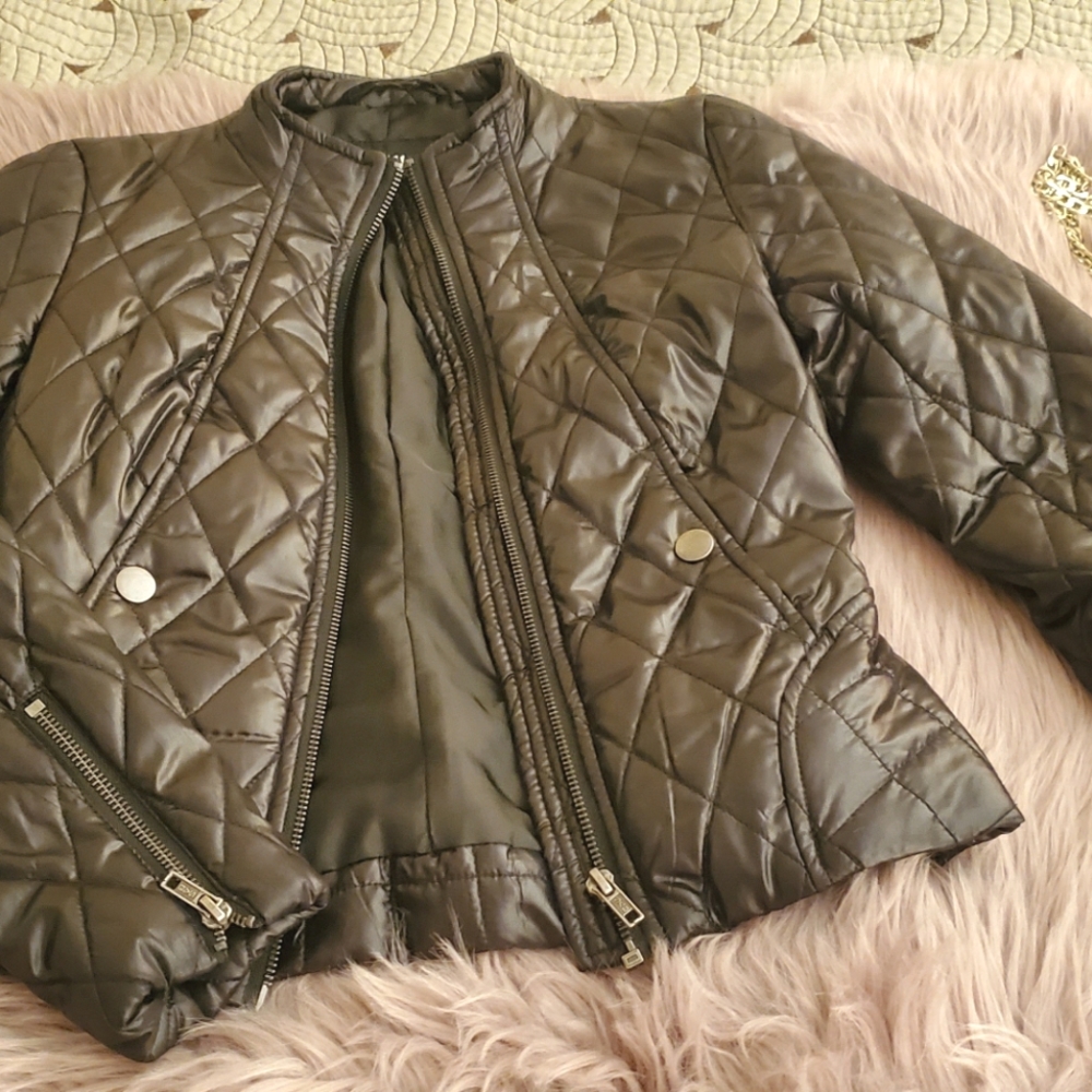 H&M Black Quilted Puffer Jacket